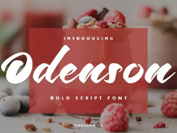 Odenson Script font