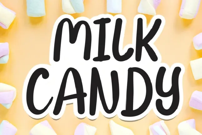 Milk Candy Display font