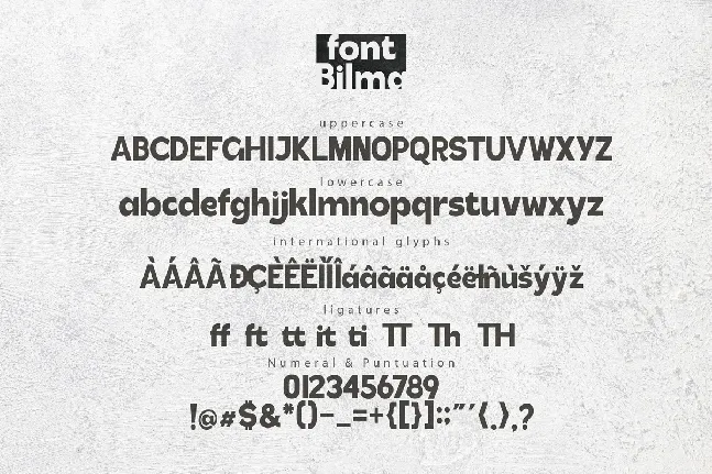 Bilma font