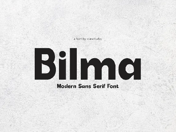 Bilma font