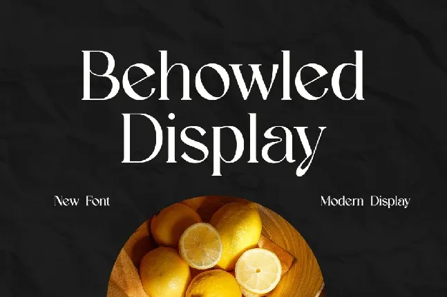 Behowled Display font