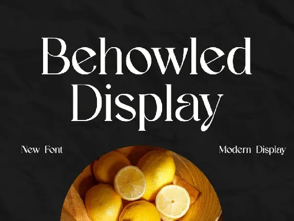 Behowled Display font