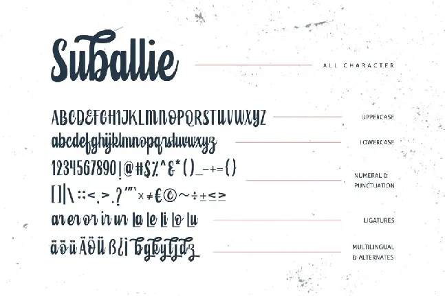 Suballie FREE font