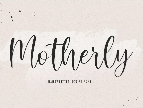 Motherly font