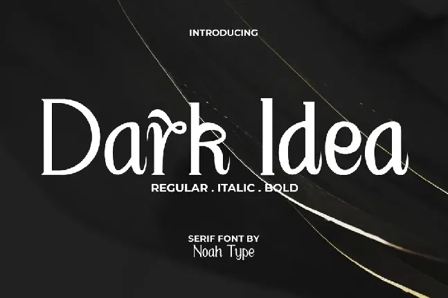 Dark Idea Demo font