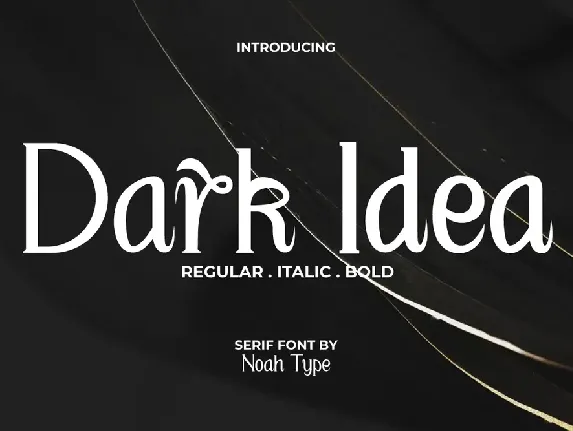 Dark Idea Demo font