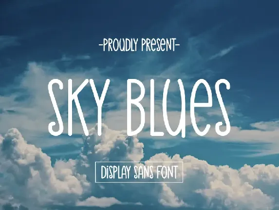 Sky Blues font