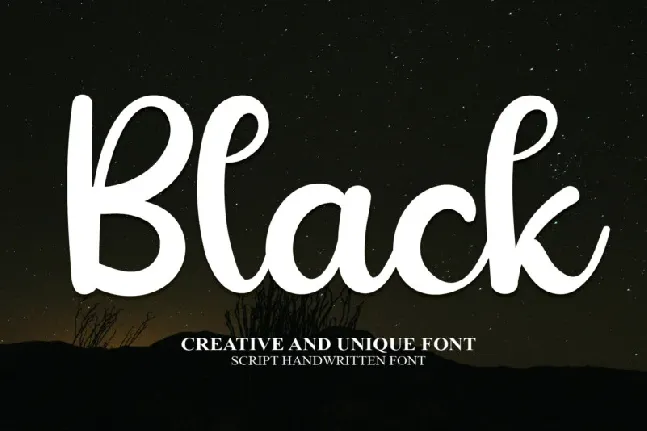 Black Script font