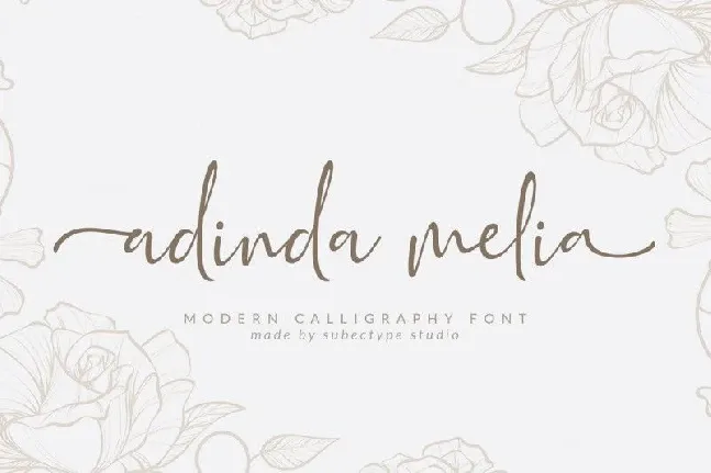 Adinda Melia Script font