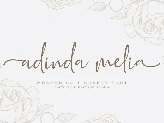 Adinda Melia Script font