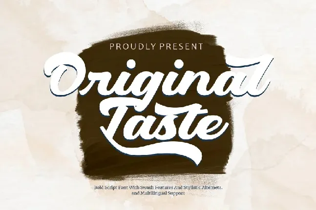 Original Taste font