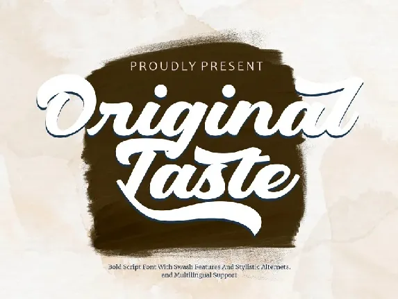 Original Taste font