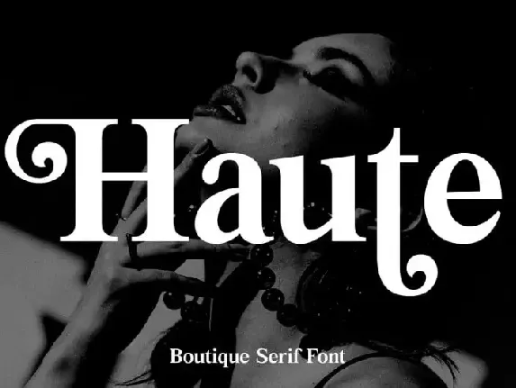 Haute Serif font