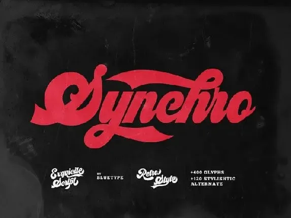 Synchro Script font