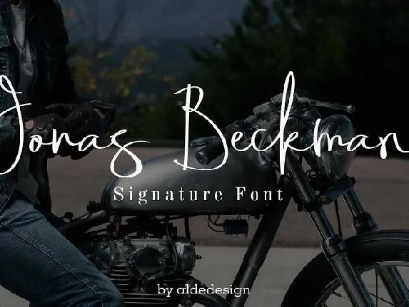 Jonas Beckman Signature Free Download font