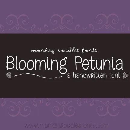 MRF Blooming Petunia font