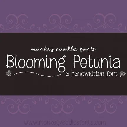 MRF Blooming Petunia font