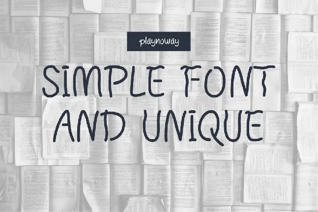 Playnoway font