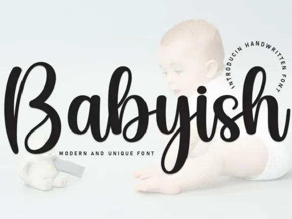 Babyish Script font