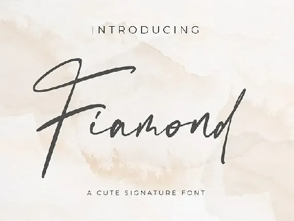 Fiamond font