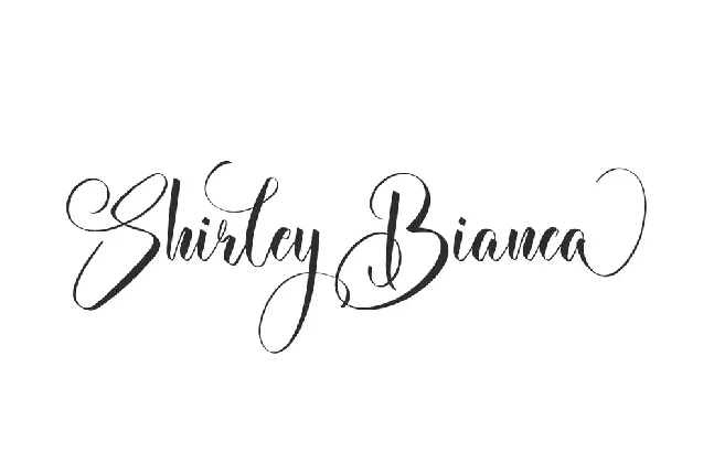 Shirley Bianca Demo font