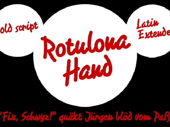 Rotulona Hand font