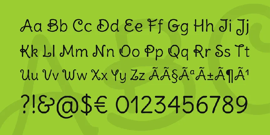 Delius Swash Caps font