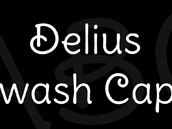 Delius Swash Caps font