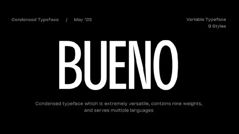 Bueno font