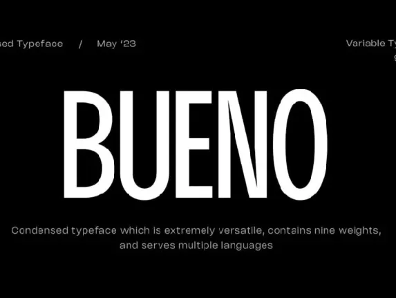 Bueno font