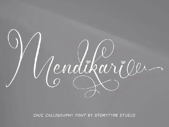 Mendikari font