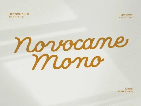 Novocane Mono font