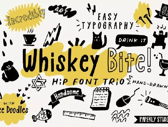 Whiskey Bite Hip Trio font