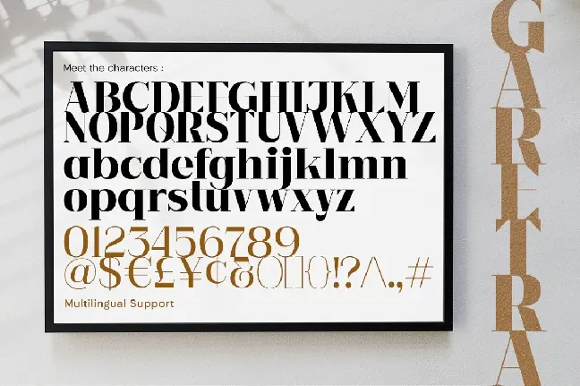 Garetra Serif font