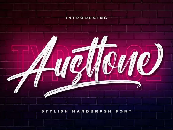 Austtone font