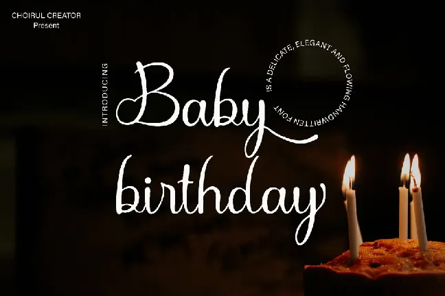 Baby Birthday font