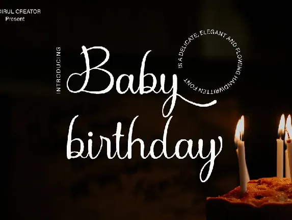 Baby Birthday font