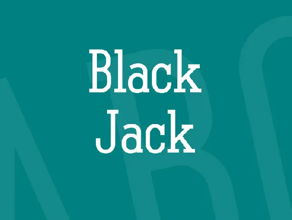 Black Jack font