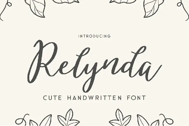 Relynda font