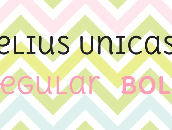 Delius Unicase font