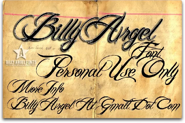 BILLY ARGEL FONT