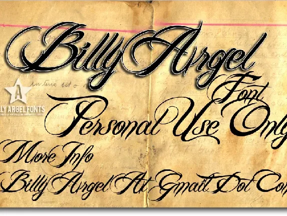 BILLY ARGEL FONT