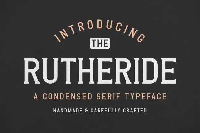 Rutheride font