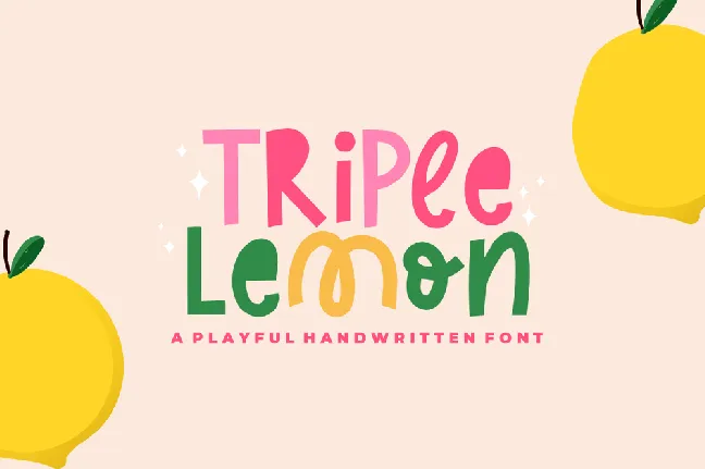 Triple Lemon font