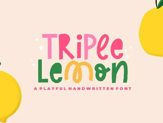 Triple Lemon font