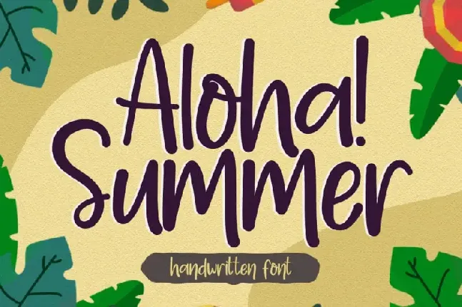 Aloha Summer – Handwritten font