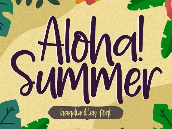 Aloha Summer – Handwritten font