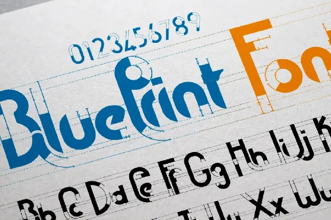 Blueprint font