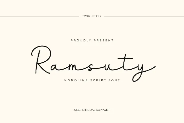 Ramsuty Trial font