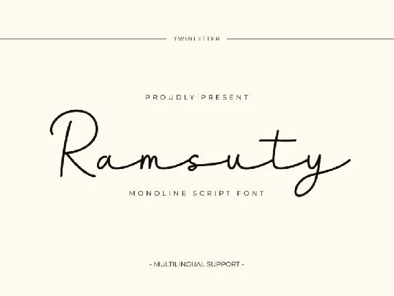 Ramsuty Trial font